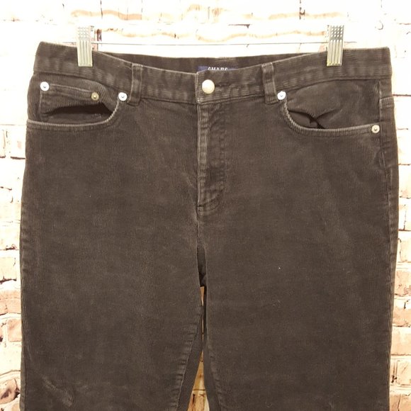 Chaps Corduroy Pants Black Size 12P - Picture 5 of 11